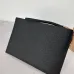 5Fendi Pouch: Sleek Black Leather, Minimalist Logo, Redefining Timeless Elegance size:30×20cm #A54204
