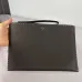 8Fendi Pouch: Sleek Black Leather, Minimalist Logo, Redefining Timeless Elegance size:30×20cm #A54204