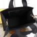 9Fendi Tote: Textured Canvas, Gold Logo &amp; Greek Key, Epitomizing Timeless Luxury size:35×17×31cm #A54202