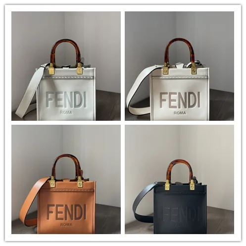 Fendi top quality new style glass handle detachable shoulder strap