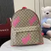 1Gucci Medium backpack with print in black soft leather size:36×41×18cm #A53379