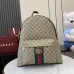 5Gucci Ophidia medium backpack in beige and dark brown fabric size:36×41×18cm #A53743