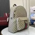 1Gucci Ophidia medium backpack in beige and dark brown fabric size:36×41×18cm #A53743