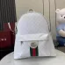 1Gucci backpack Ophidia medium backpack in white GG Supreme size:36.5×41×18cm #A53844