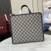 3Children's printed GG tote bag in beige and blue #A52730