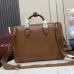 1Gucci GG Emblem medium briefcase in brown leather size:40×30×6cm #A53378