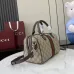 3Gucci Ophidia large boston bag in beige and brown GG fabric size:25×17×14cm #A53744