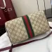 11Gucci Ophidia large boston bag in beige and brown GG fabric size:25×17×14cm #A53744