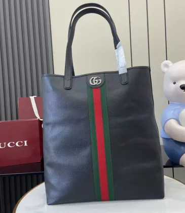 Gucci Ophidia medium tote bag in black soft leather  size:30×36×12cm #A54121