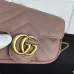 5GG Marmont mini bag in Rosso Ancora red leather #A50717