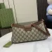 4GUCCI GG Supreme Monogram Calfskin Small Padlock Chain size:27×14×6cm #A53672