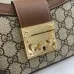 6GUCCI GG Supreme Monogram Calfskin Small Padlock Chain size:27×14×6cm #A53672