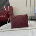 4Gucci GG Marmont pochette with chain in Rosso Ancora red/black leather size:21×15×3.5cm #A53747