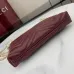 5Gucci GG Marmont pochette with chain in Rosso Ancora red/black leather size:21×15×3.5cm #A53747