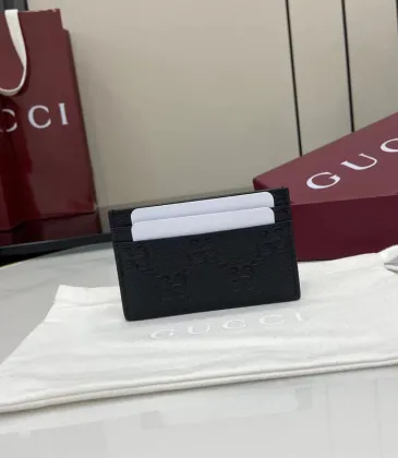 Gucci  wallet in black fabric size:11×7cm #A53540