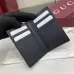 3Gucci  wallet in black fabric size:12×7.5cm #A53538
