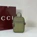 6Gucci Forest Green GG Canvas Mini Sling Bag size:12×17×4cm #A54122