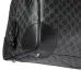 7Gucci GG Emblem medium duffle bag in black fabric size:47×31×25cm #A53535