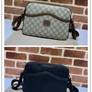 Gucci Messenger Bag with Interlocking G Beige size:22×20×6cm #A53678