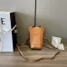 1LOEWE Elephant Pocket Shoulder Bag Leather Brown size:19×8×4cm #A54101