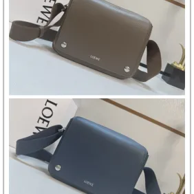 LOEWE Small Leather Pebble Messenger Bag size:23×18×9cm #A54073