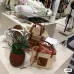 13Loewe x Paula's Ibiza Small Square Raffia Basket Bag size:30×21×11cm #A54072