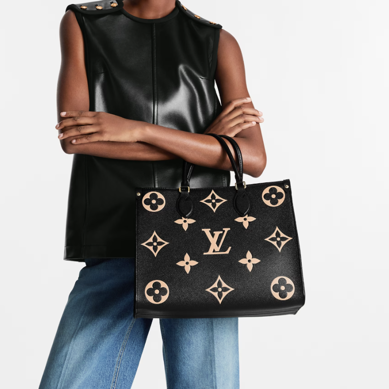 OnTheGo GM Bicolor Monogram Empreinte Leather - Women - Handbags
