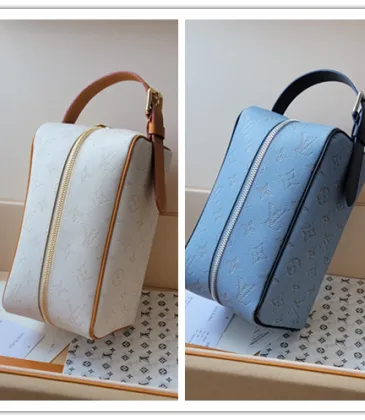 Louis Vuitton Locker Dopp Kit G71 Blue/White #A53751