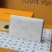 12LOUIS VUITTON LV SHW Coin Card Case Chip version White/Blue #A53518