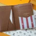 15LOUIS VUITTON LV SHW Coin Card Case Chip version White/Blue #A53518