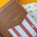16LOUIS VUITTON LV SHW Coin Card Case Chip version White/Blue #A53518