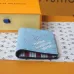 3LOUIS VUITTON LV SHW Coin Card Case Chip version White/Blue #A53518