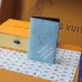 9LOUIS VUITTON LV SHW Coin Card Case Chip version White/Blue #A53518
