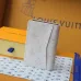 11LOUIS VUITTON LV SHW Coin Card Case Chip version White/Blue #A53518