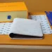 15LOUIS VUITTON passport Case Chip version White/Blue #A53522