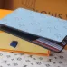 4LOUIS VUITTON passport Case Chip version White/Blue #A53522