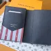 5LOUIS VUITTON passport Case Chip version White/Blue #A53522