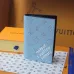 10LOUIS VUITTON passport Case Chip version White/Blue #A53522