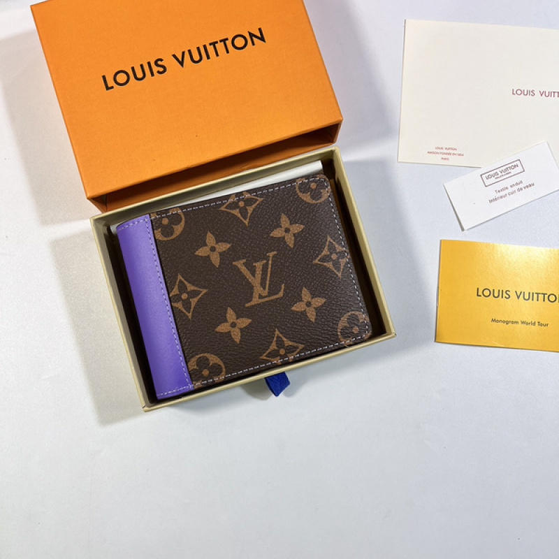 Shop Louis Vuitton MONOGRAM MACASSAR LV MULTIPLE WALLET Monogram