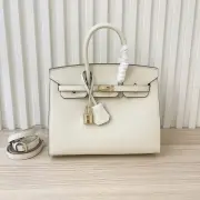 Birkin Handbag 25cm White #A50031