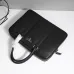 3Prada Hammered leather satchel - Black - Men size:38×29×6cm #A53544