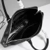 7Prada Hammered leather satchel - Black - Men size:38×29×6cm #A53544