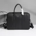 9Prada Hammered leather satchel - Black - Men size:38×29×6cm #A53544