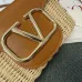 13Valentino Loco VLOGO Flap Straw Shoulder Bag size:21×10×6cm #A53898