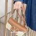 21Valentino Loco VLOGO Flap Straw Shoulder Bag size:21×10×6cm #A53898
