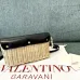 10Valentino Loco VLOGO Flap Straw Shoulder Bag size:21×10×6cm #A53898