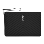 Saint Laurent Paris 2020 ladies' jacquard leather zipper briefcase 36*24*2.5cm #9873986