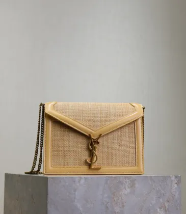 YSL Saint Laurent Cassandra Medium Chain Canvas size:22×16×5cm #A53701