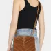14YSL Saint Laurent College Medium Studded Suede Crossbody size:24×17×6cm #A53740