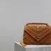 3YSL Saint Laurent College Medium Studded Suede Crossbody size:24×17×6cm #A53740